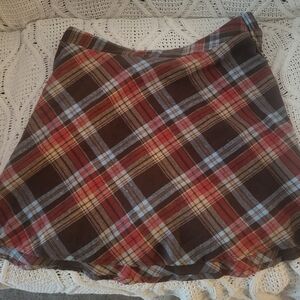 Plaid Mini Skirt